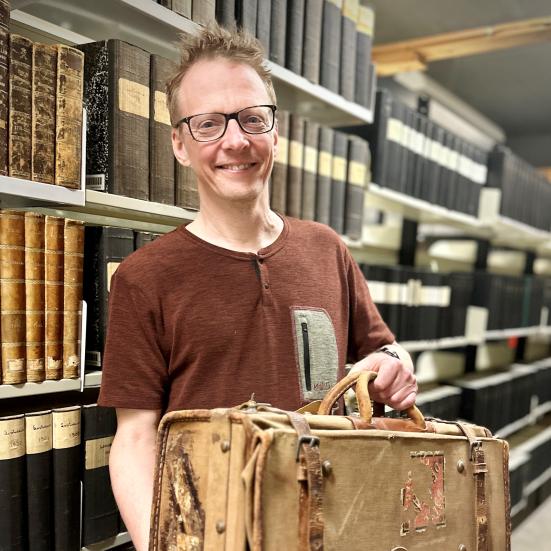 Mik Stegger fra Randers Bibliotek fortæller krigshistorie den 8. oktober