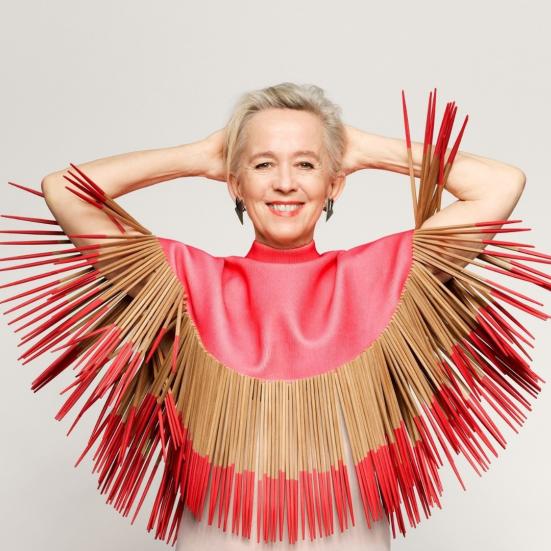 Anne Dorte Michelsen holder foredrag i Kulturhuset. Foto: Robin Skjoldborg